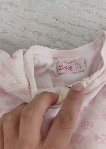 Fermuarlı Pembe Bebek Kız Uyku Tulumu - Görsel 2