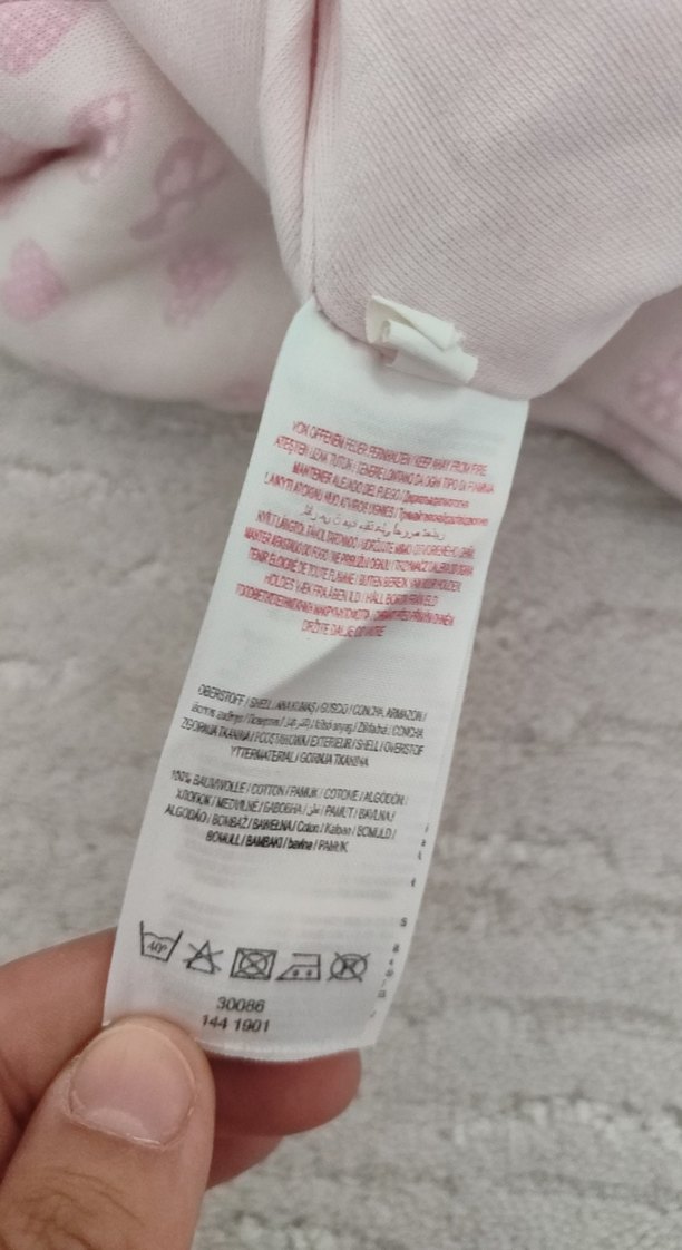 Fermuarlı Pembe Bebek Kız Uyku Tulumu - Görsel 5