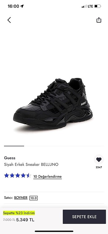 Guess erkek sneaker