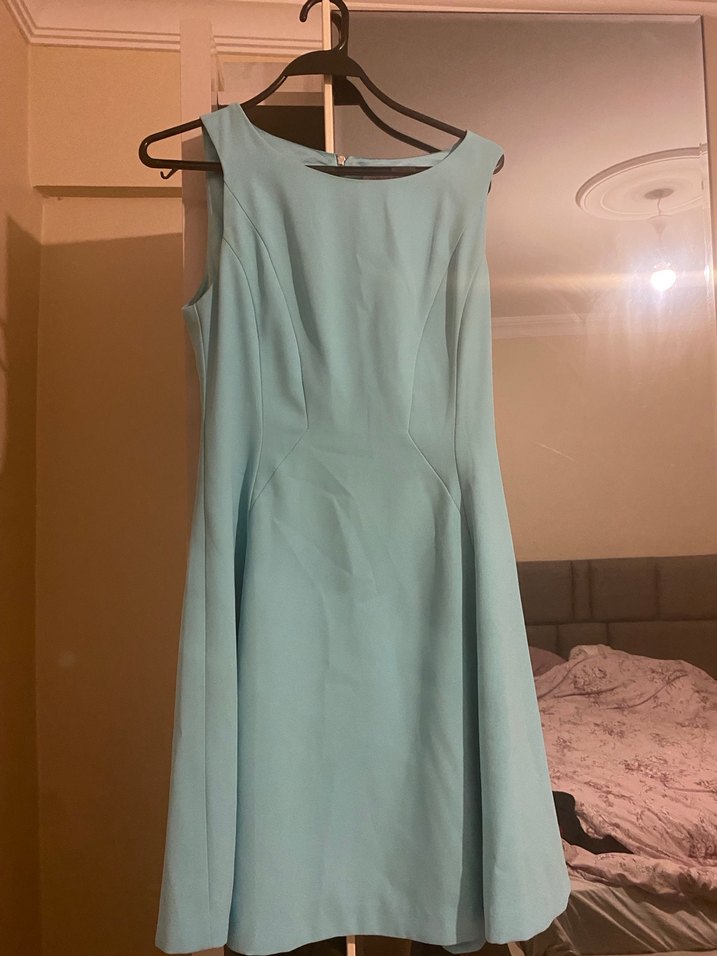 Mavi  Midi Elbise - Görsel 2