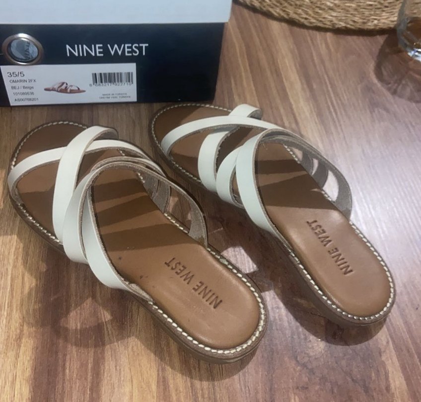 Nıne West Kadın Düz Terlik Bej - Görsel 4