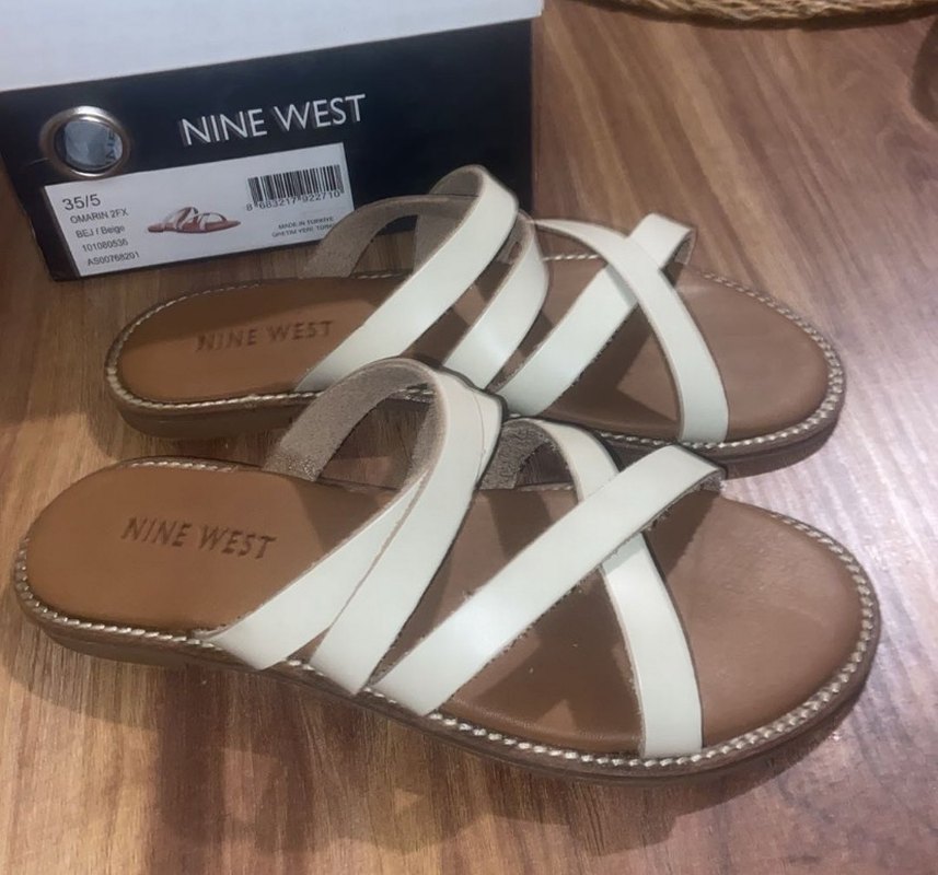 Nıne West Kadın Düz Terlik Bej - Görsel 3