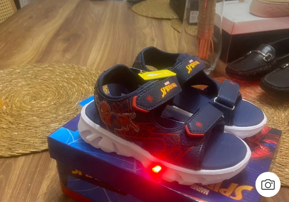 Spiderman Erkek Çocuk Mavi Sandalet - Görsel 3