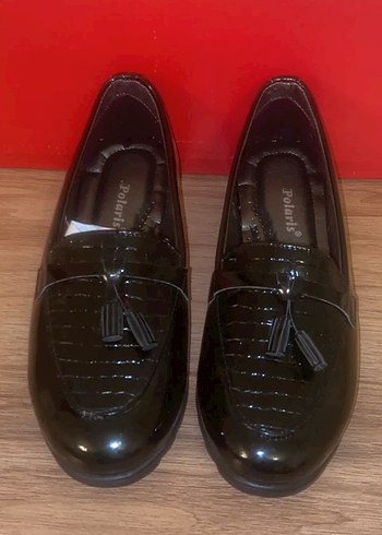 Kadın Siyah Rugan Tokalı Ayakkabı - Görsel 2