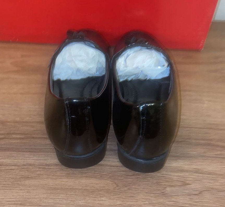 Kadın Siyah Rugan Tokalı Ayakkabı - Görsel 5