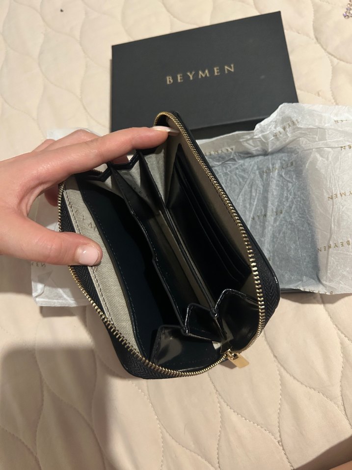 Beymen Siyah Deri Fermuarlı Kadın Cüzdanı - Görsel 2