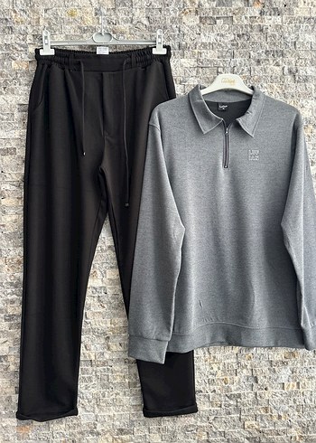 Gri Erkek Rahat Kesim Eşofman Altı - Görsel 5