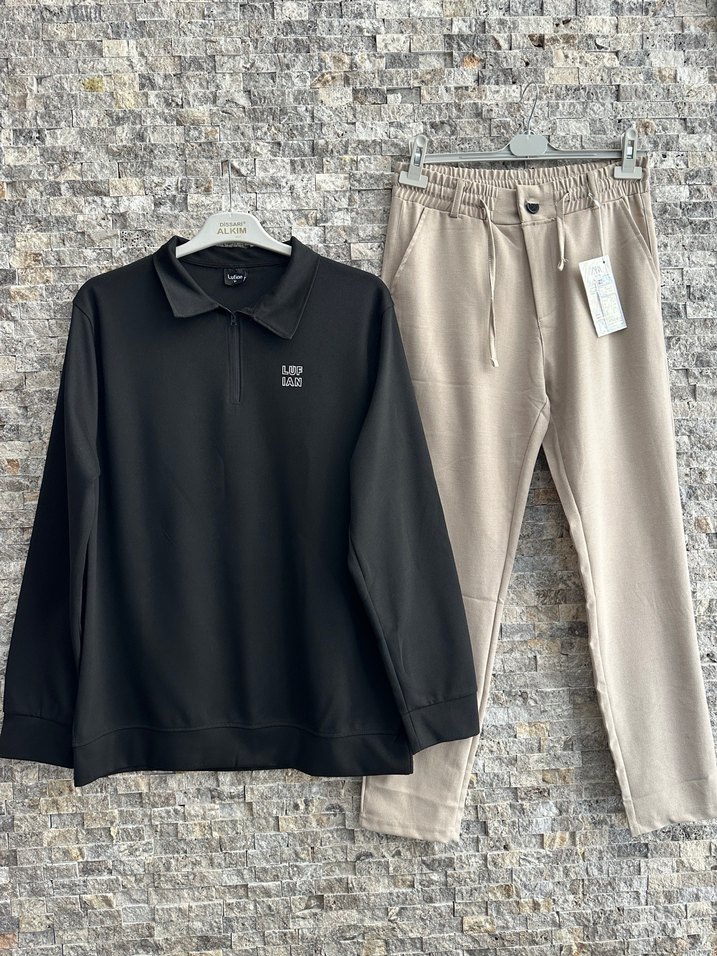 Gri Erkek Rahat Kesim Eşofman Altı - Görsel 3