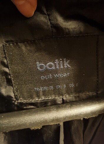 Batik Kaşe siyah camel kaban