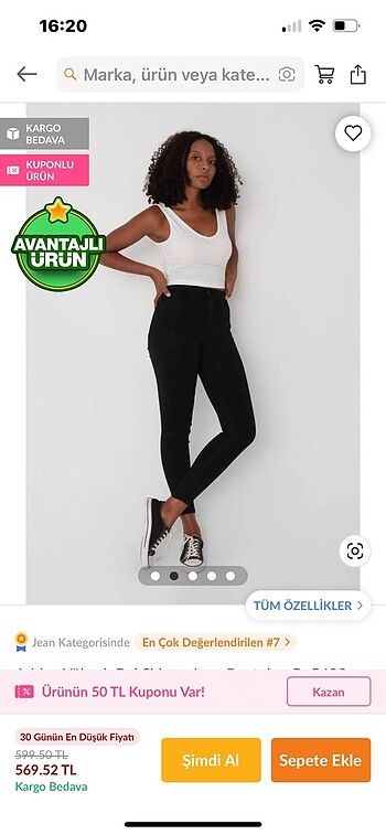 Addax Addax Yüksek Bel Skinny