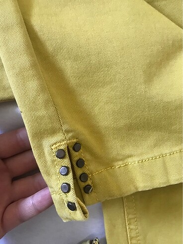 36 Beden sarı Renk Pantalon
