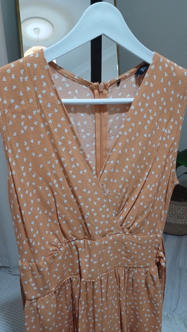 Renkli Bohem Uzun Elbise - Görsel 3