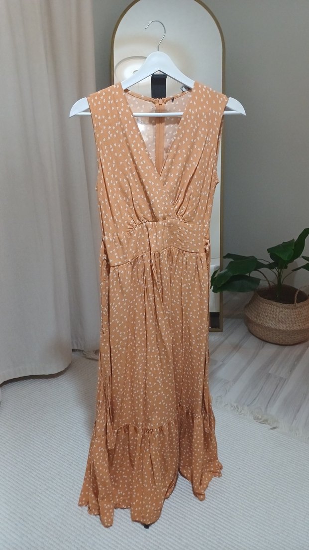 Renkli Bohem Uzun Elbise - Görsel 2