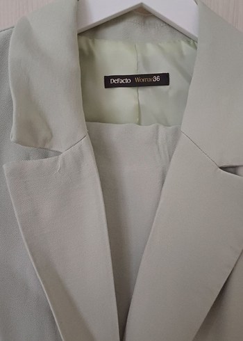 Pastel yeşil Midi Kadın Takım Elbise - Görsel 3