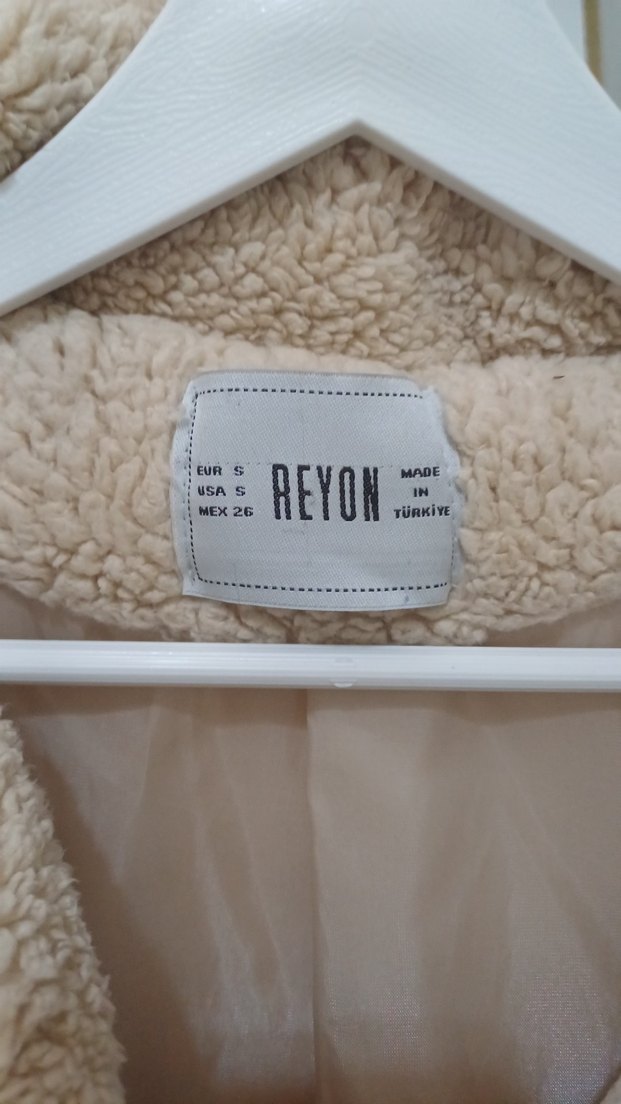 Bej Kadın Kürk Detaylı Rahat Ceket - Görsel 3