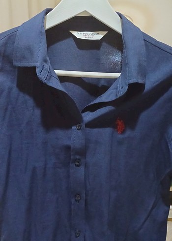 Lacivert Kadın Uzun Kollu Gömlek - Görsel 3