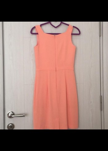 Pembe Mini V Yakalı Kolsuz Elbise - Görsel 2