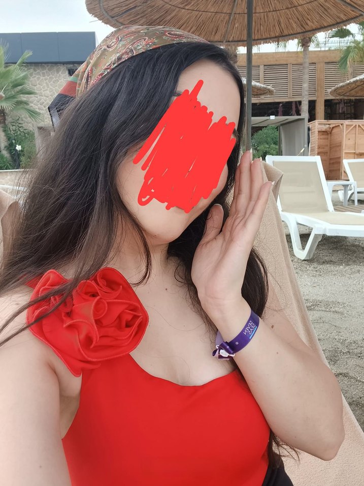 Kırmızı Fırfırlı Tek Omuz Mayo - Görsel 2