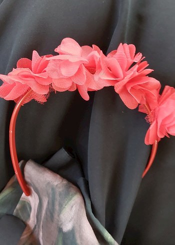 Pembe Fırfırlı Çocuk Saç Bandı