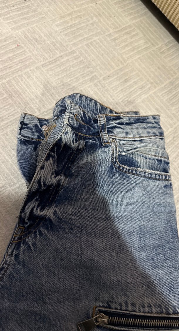 Özel tasarım oykü fashion 
Gri Batik Desenli Kadın Kot Pantolon - Görsel 3