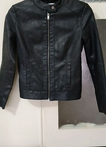 34 Beden jacqueline de yong 34(xs) bayan deri ceket