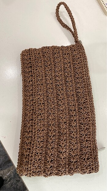 Hasır portföy/clutch çanta