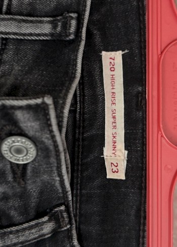26 Beden gri Renk Levis Antrasit siyah Dar Paça Kadın Jean Pantolon