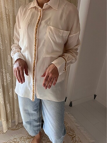 Zara şifon gömlek - Görsel 2