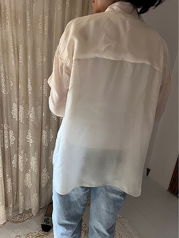 Zara şifon gömlek - Görsel 4