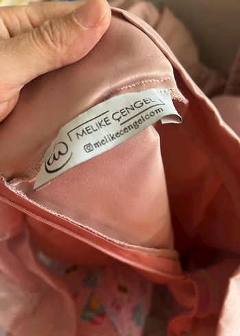 Pembe Vintage Uzun Kollu Abiye Elbise - Görsel 3