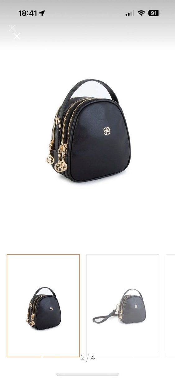 Siyah mar suni deriDeri Kadın Çapraz Çanta nasbag - Görsel 2