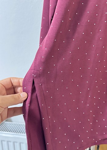 Bordo taşlı #tunik - Görsel 3