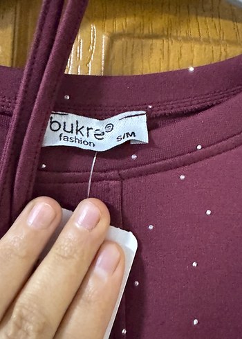 Bordo taşlı #tunik - Görsel 4