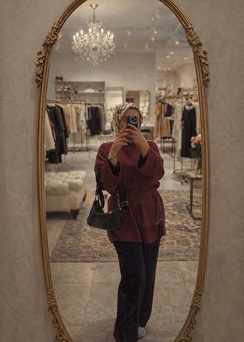 Bordo taşlı #tunik - Görsel 6