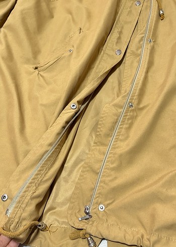 Bej Midi Kadın Keten trençkot - Görsel 3