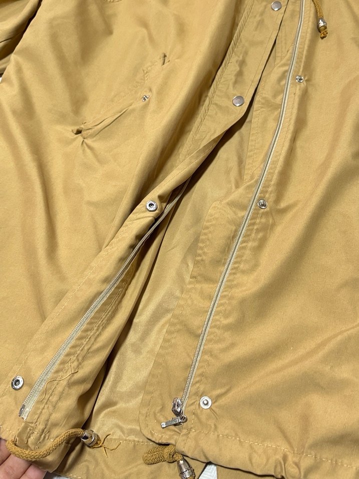 Bej Midi Kadın Keten trençkot - Görsel 3