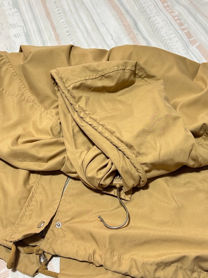 Bej Midi Kadın Keten trençkot - Görsel 5