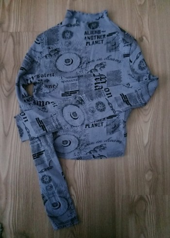 Baskılı Balıkçı Yaka bady - Görsel 2