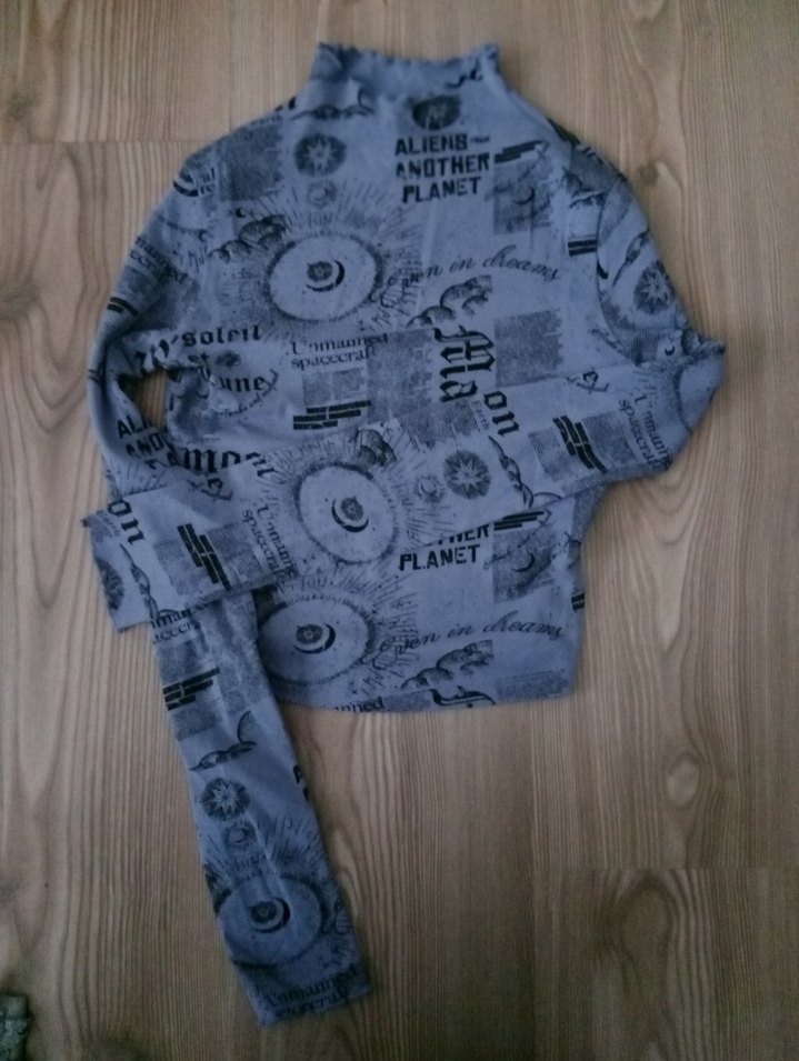 Baskılı Balıkçı Yaka bady - Görsel 2