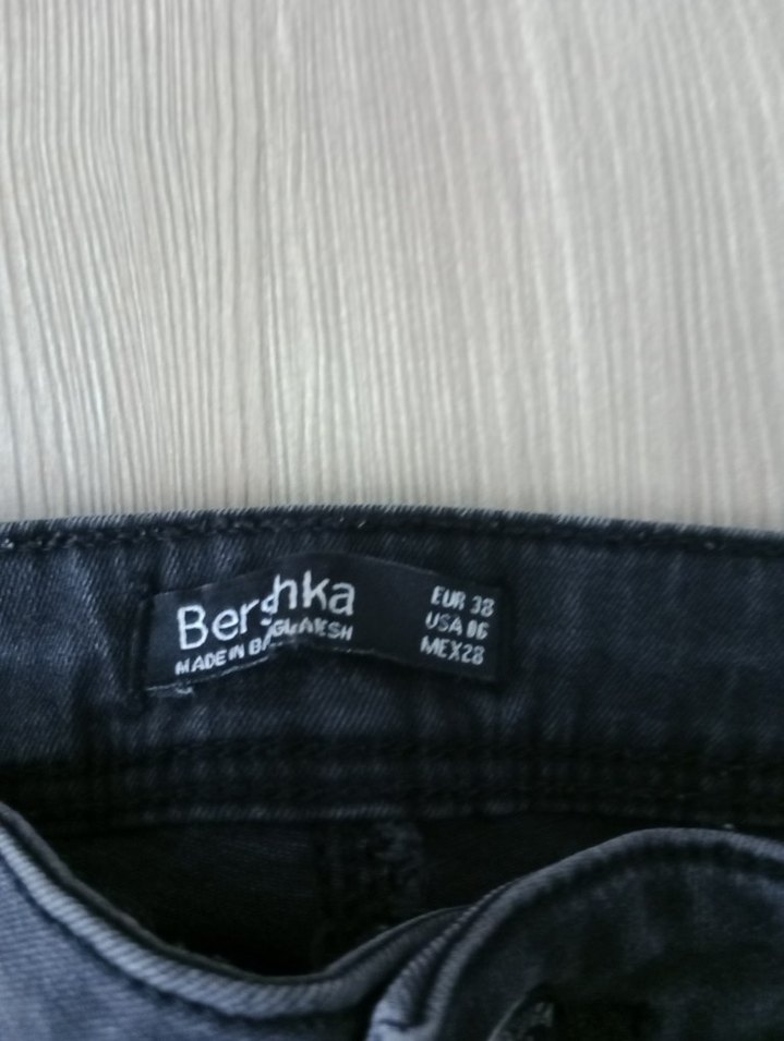 Kadın Siyah Elastik Denim Pantolon - Görsel 4