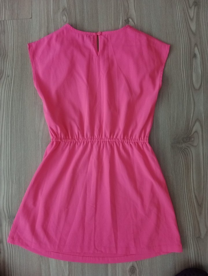 Kız Çocuk Pembe Kolsuz Elbise - Görsel 2