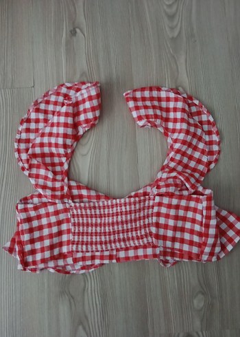 Kırmızı Ekose mini üst - Görsel 2