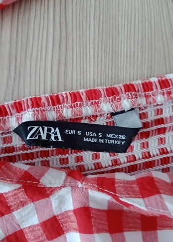 Kırmızı Ekose mini üst - Görsel 3