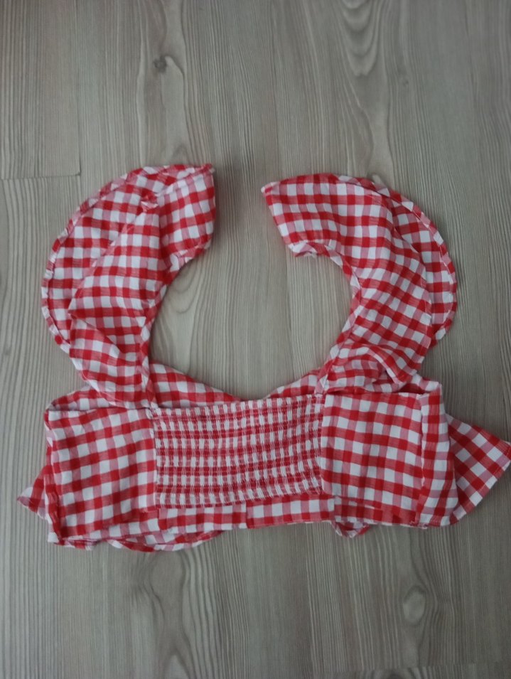 Kırmızı Ekose mini üst - Görsel 2