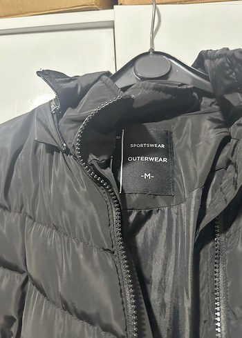 Siyah Kadın Midi Kışlık Mont - Görsel 2