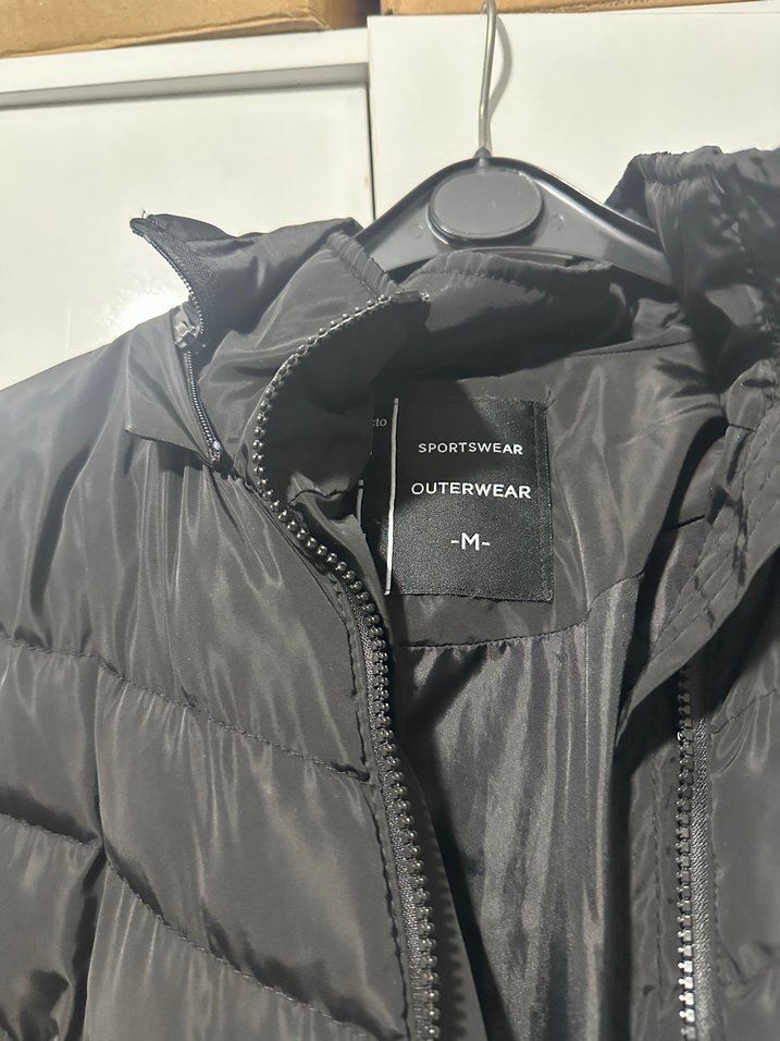 Siyah Kadın Midi Kışlık Mont - Görsel 2