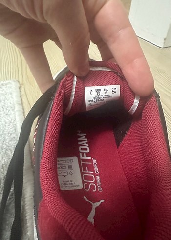Puma Kırmızı Siyah Kadın Spor Ayakkabı - Görsel 4