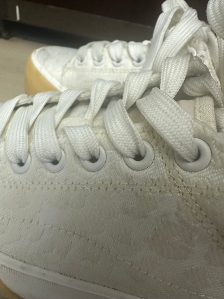 Beyaz Yılan Desenli Platform Spor Ayakkabı - Görsel 3