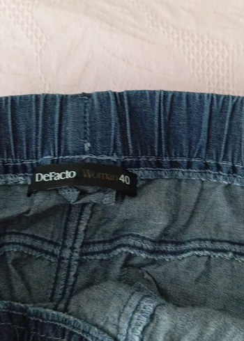 40 Beden Lacivert Denim Etek