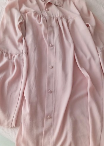 Pembe Düğmeli tunik